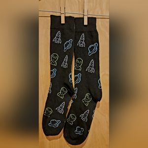 All black pair of socks